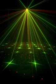 Adj Mini Galaxian Style W/red And Green Stars